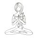 Meditációs jóga póz 