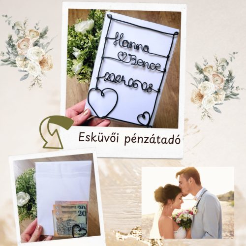 Különleges pénzátadó esküvőre - nászajándék mellé