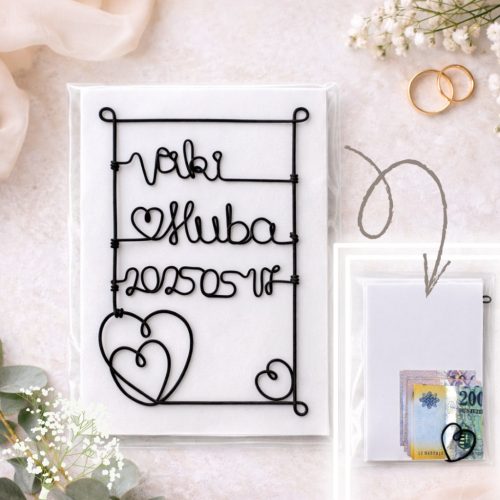 Kreatív pénzátadó ajándék esküvőre, boríték helyett.