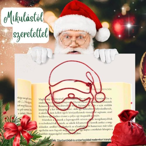 Télapó formájú könyvjelző a Mikulás csomagba gyerekeknek (december 6.)